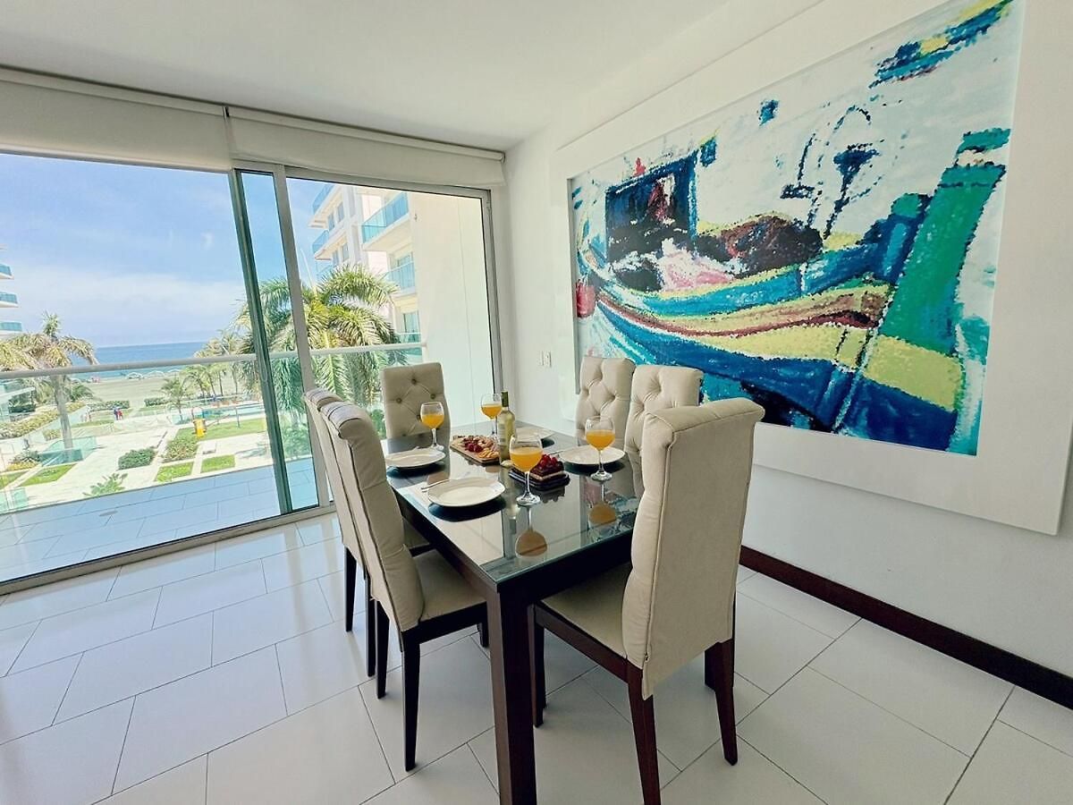 Apartamento Experiencia Frente Al Mar Con Piscina Y Playa En Morros 922 Cartagena