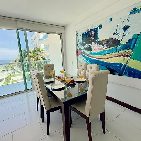 Apartamento Experiencia Frente Al Mar Con Piscina Y Playa En Morros 922 Cartagena